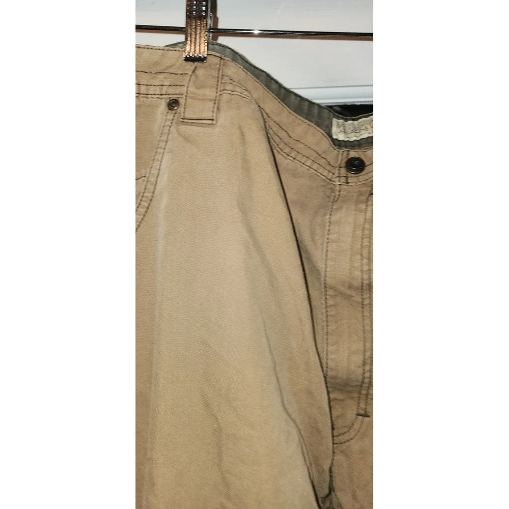 Cabela's Pants Mens 48 X 30Casuals Double Knee Stretch Flex 5-Pocket Jeans Beige